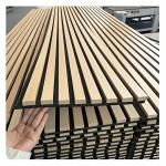 Oak Soundproof Acoustic Slat Wood Wall Panels For Conference Room
