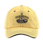 Basic 6 Panel Cotton Embriodery Baseball Caps, Low Profile Sandwich Adjustable