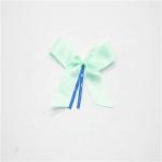 Eco Friendly Decorative Ribbon Bow Light Blue Color Floral Style With Twist Tie