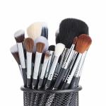 Jessup 27pcs Professional Makeup Brush Kit Copper Ferrule Synthetic Hair