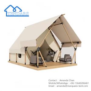 Wholesale Luxury Camping Hotel Tent Resort House Hotel With Bathroom Canvas Safari Tent from china suppliers