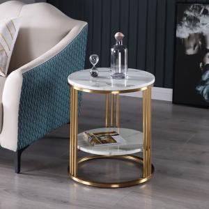 Wholesale Elegant Round Stainless Steel Marble Sofa Side Table By SEDIA from china suppliers