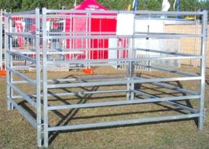 Wholesale 6 Rail Heavy Duty Steel Cattle Fence Panel Use Corral Panels 1820X2100mm from china suppliers