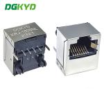 KRJ-1808NL Height 12mm Vertical entry female rj45 LAN jack Integrated Magnetics