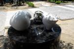 Decorative Modern Outdoor Sculpture Stainless Steel Polishing For Art Collection