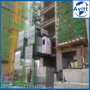 Wholesale SC100/100 Construction Elevator Lift 2 Tons Outside Buildings Climbing Type from china suppliers