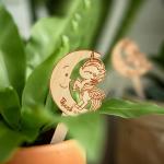 Succulent Tags Watch Me Grow Wooden Plant Label Garden Marker Plant Sign
