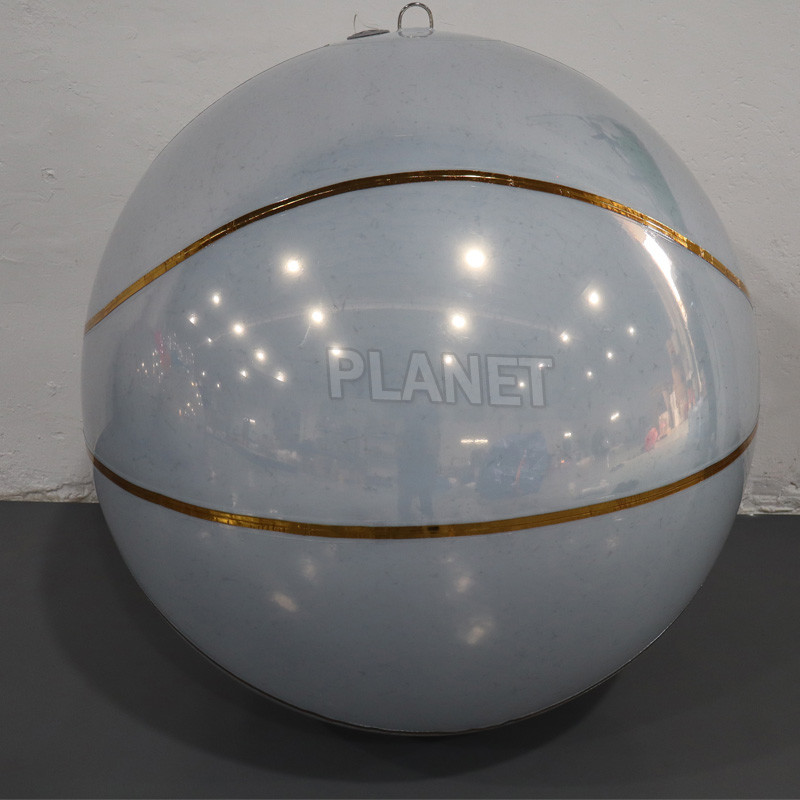 Ceiling Decoration Hanging Shiny PVC Giant Reflective Inflatable Basketball Mirror Balloon