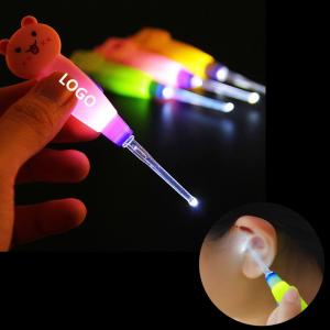 Wholesale Colorful ABS Children Cartoon Flashlight Earpick Logo Customized from china suppliers