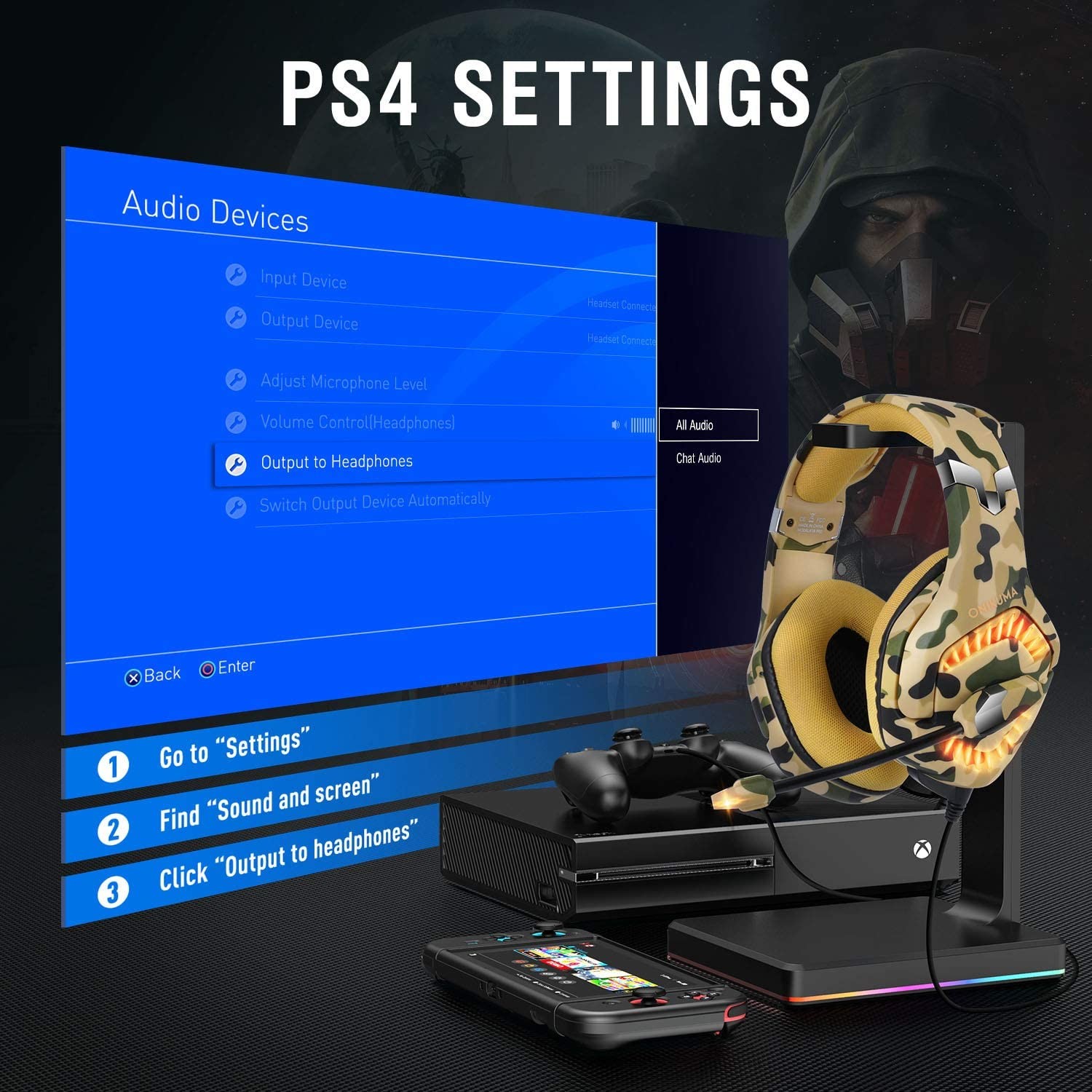 2.2m Onikuma K1 Pro Gaming Headset