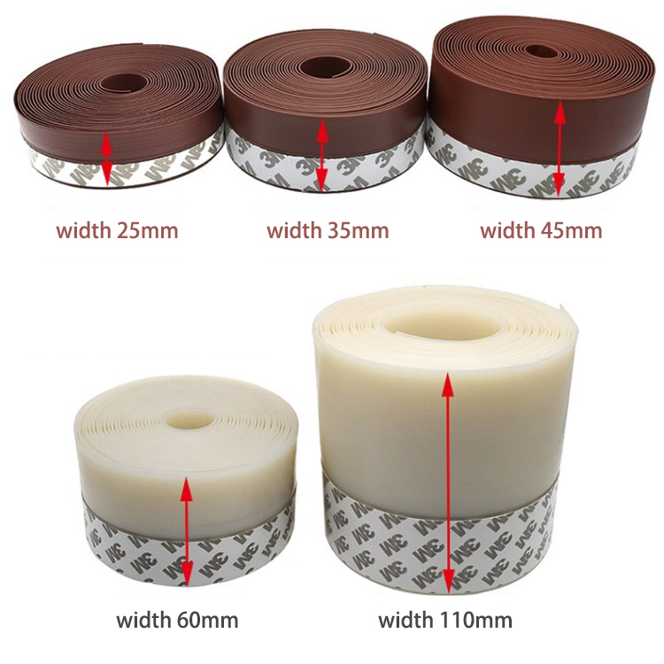 Silicone Rubber Door Draft Stopper For Noise And Dust Reduction