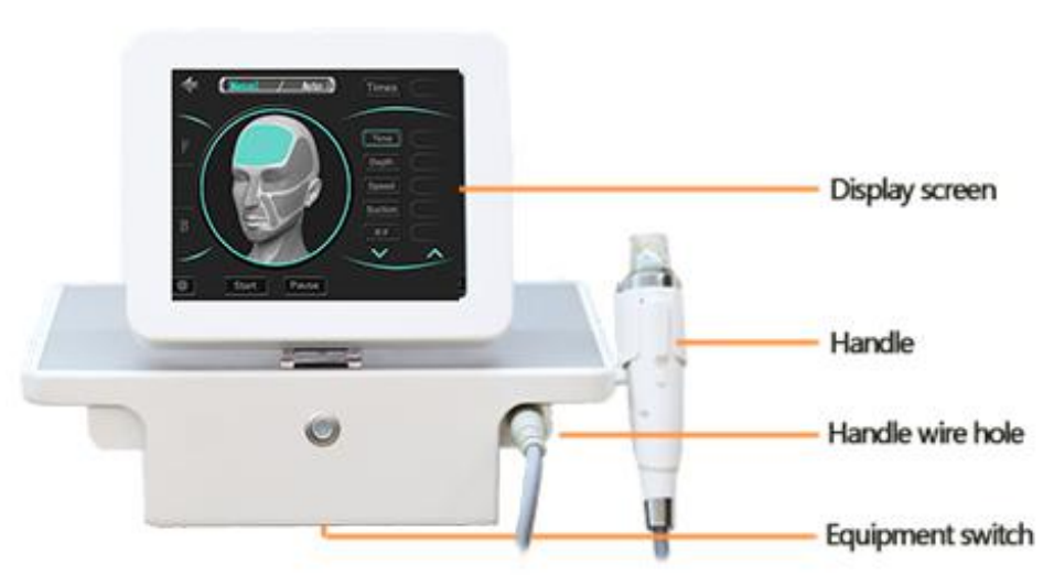 Portable Fractional RF Skin Tightening Face Lifting Golden Micro Needle Beauty Machine