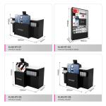Cosmetic Display Furniture Integral Cashier Wall Cabinet For Makeup Shop