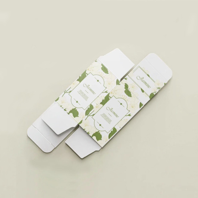 Custom Printed Biodegradable Perfume Beauty Skin Care Cosmetics Packaging Box Hot Stamping Embossed Paper Box