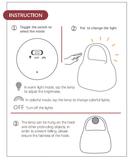 Custom Logo Portable Clapping Touch Control LED Night Light New Design Birthday Gift Bedroom Silicone Atmosphere USB Rechargeable