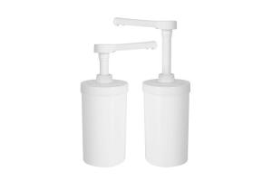 Wholesale Food Grade Plastic Dispenser Pump 1Liter Container With Non-removable Sauce Pump Of 10/15/20/30ml Dosage from china suppliers
