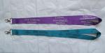 Sublimation transfer print lanyard with plastic breakaway buckle