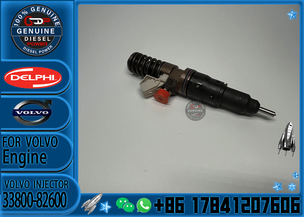 Diesel Fuel Injector common rail parts injector 33800-82610 BEBJ1FO70010 33800-82600 23771400 for VOLVO