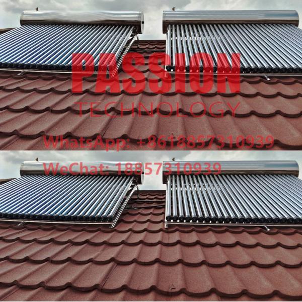 201 Stainless Steel Vacuum Tube Solar Water Heater 304 Outer Tank Solar Pool