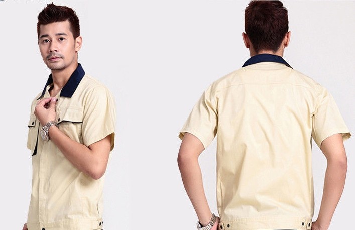 Concise Generous Custom Work Uniforms Short Sleeve Breathable For Buses Driver