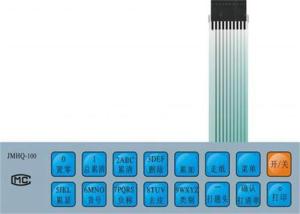 Wholesale PC / PET Flexible Keypad Membrane Switch Embossed Rich Colors Heat Resisting from china suppliers