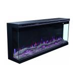 43" 3 Sided Wall Mounted Heating Electric Fireplace With Touch Screen