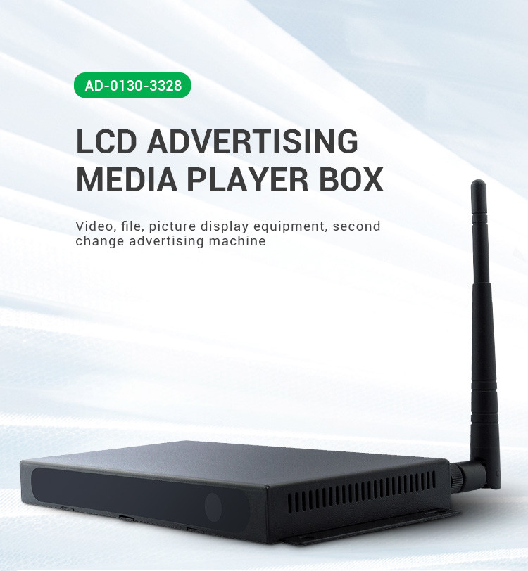 RK3328 Quad Core Android Media Player Box Mini HD WiFi BT Ethernet Smart Advertising