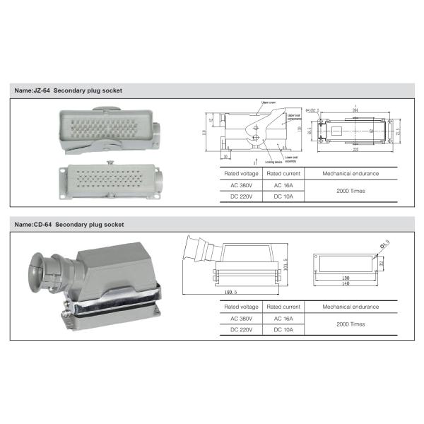 46 Pins Aluminum Socket Switch with Silver Pins for Indoor Switchgear