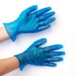Disposable Vinyl Glovees Hand Blue Food Service PVC Glovees Powder Free Cleaning