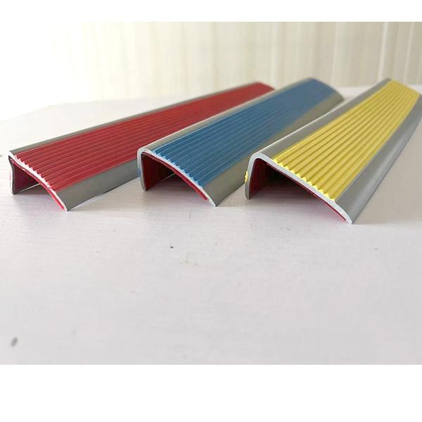 Fireproof Anti Slip Vinyl Adhesive Stair Nosing Tread with Waterproof Rubber