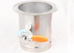 Wholesale Air Conditioning 200mm Manual Air Damper , Stainless Steel Material from china suppliers