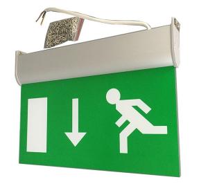 Wholesale Fire - Proof Battery Powered Double Sided Exit Signs Led Emergency Signs from china suppliers