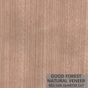 Wholesale Smoked Red Oak Wood Veneer / Natural Veneer Plywood Quarter Cut FSC from china suppliers