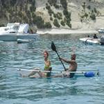 Waterproof Surfing Clear Plastic Kayak UV Coating 3 Person Pedal Canoe