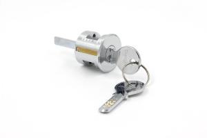 Wholesale Medium Round Rim Cylinder Lock Surface Polish Chrome Plated Silver Color from china suppliers