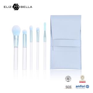 Wholesale 5pcs Mini Makeup Brushes With PVC Bag 100% Nylon Hair And Aluminium Ferrule from china suppliers