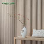 Polyester Thickness 9mm/12mm Slatted Wooden Veneer Pet Acoustic Slat Wall Panels