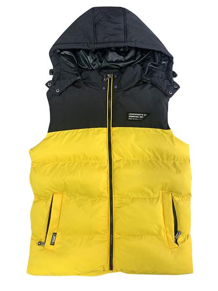 custom men winter padded clothes boy warm down zipper waistcoat outdoor wear