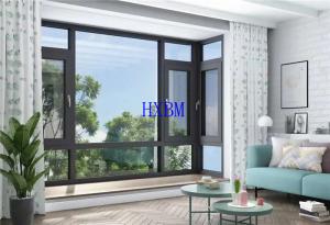 Wholesale PVDF Color double glazed soundproof Aluminum Casement Windows Thermal Break from china suppliers