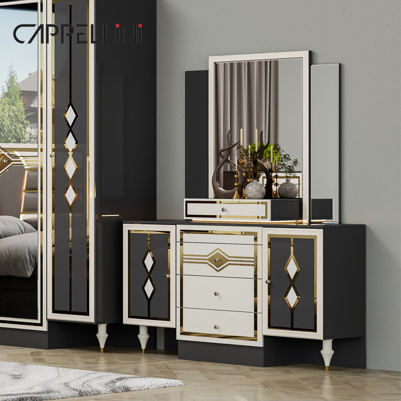 Wooden Modern Double Leather King Size Bed Set Home Furniture Modular Wood Queen Full Luxury Bedroom Sets Furniture