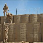 Sand Color Welded Mesh Military Hesco Barrier Wall 24 Inches