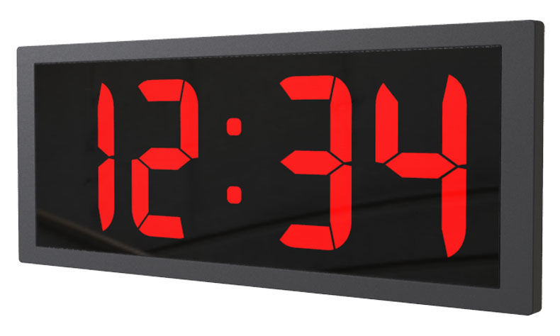 RCC Battery Digital Wall Clock LED Display Bedroom Clock Digital With Backlight