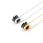 Gold stainless steel necklace, light luxury, niche high-end collarbone necklace,
