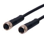 Female Molded Circular Waterproof Connectors 3 4 5 6 8 12 Poles M8 Sensor