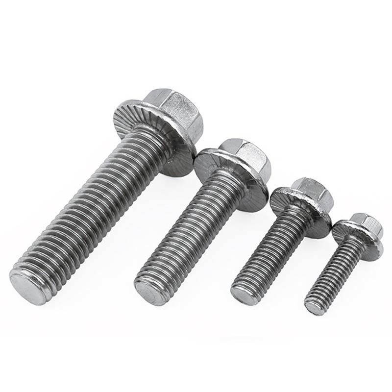 M8 M6 Metal Hex Flange Bolt Gold Anodized Plated Aluminum 6061 customized colors
