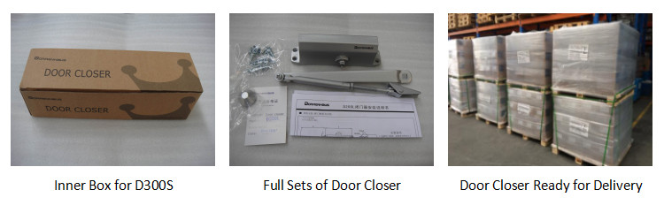 Small Size Easy Open Close UL Door Closer D303S Steel Arm Max Door Width 950mm