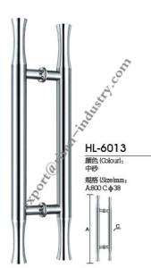 Wholesale Stainless steel door handle HL6013, dia38 X 800 from china suppliers