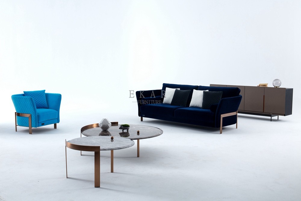 Modern Italian Design European Single Seat Fabric Sofa