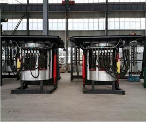 Wholesale Medium Frequency Hydraulic Steel shell furnace KGPS-1400KW /2000kg from china suppliers