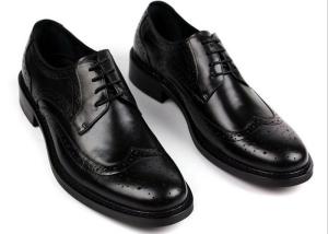 Wholesale Engrave Fashion Brown Leather Brogue Shoes , Spring / Autumn Formal Shoes With Laces from china suppliers